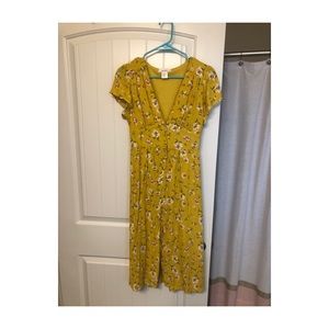Yellow Floral Dress